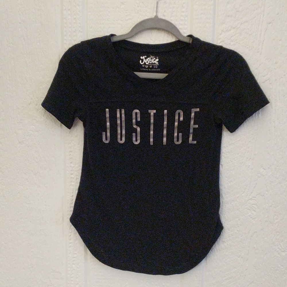 Justice Girls Tee Size 10